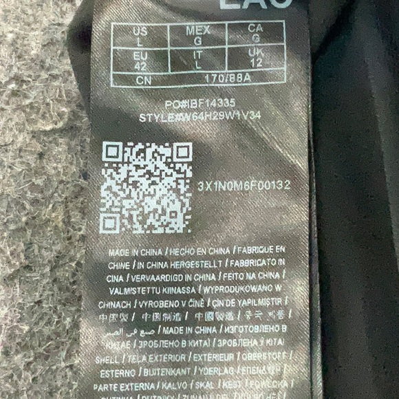 GUESS Adler Black Floral Cold Shoulder Ruffle Trim Long Sleeve Blouse Size Large - Picture 5 of 6